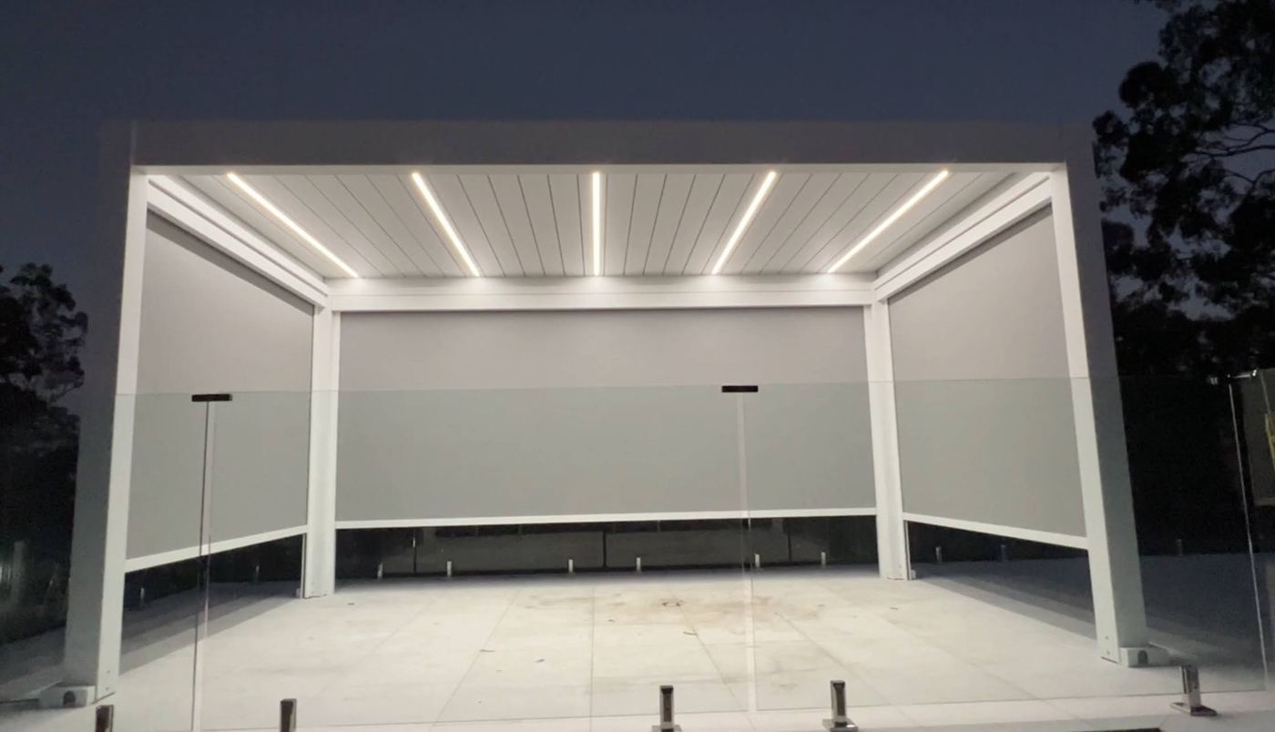 Motorised Zip Blinds installation Sydney — Sword Sky outdoor structure installer