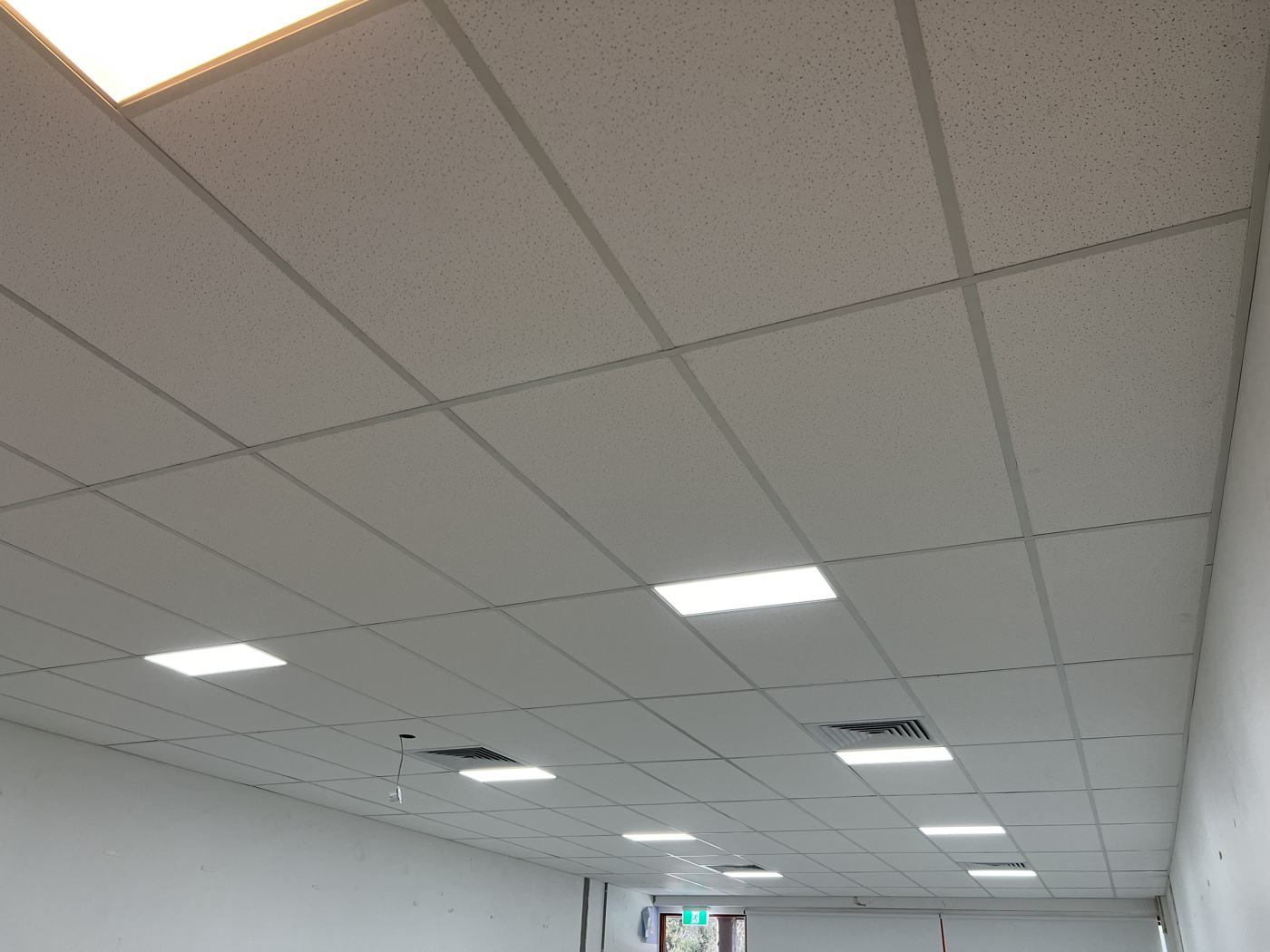 suspended grid ceiling installation Sydney commercial office — Sword Sky